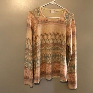 Multi colored sweater.   Size Large.  9-H15 from Anthropology.